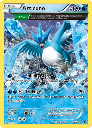 Articuno (17 Delta) 017/108  XY  Roaring Skies - Rare