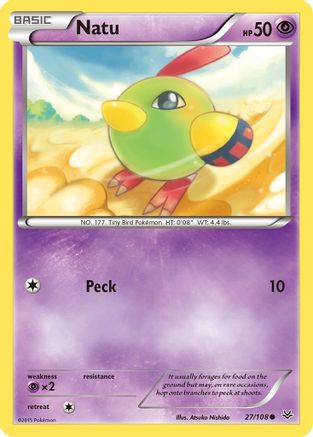 Natu (27) 027/108  - Reverse Holofoil XY  Roaring Skies - Common