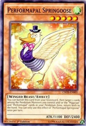 Performapal Springoose (CROS-EN005) - Crossed Souls 1st Edition