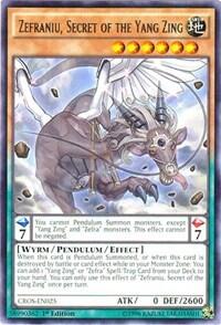 Zefraniu, Secret of the Yang Zing (CROS-EN025) [Crossed Souls]