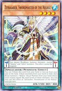 Zefrasaber, Swordmaster of the Nekroz (CROS-EN026) [Crossed Souls]