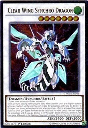 Clear Wing Synchro Dragon (UTR) (CROS-EN046) - Crossed Souls 1st Edition