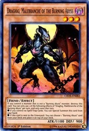 Draghig, Malebranche of the Burning Abyss (CROS-EN082) - Crossed Souls 1st Edition