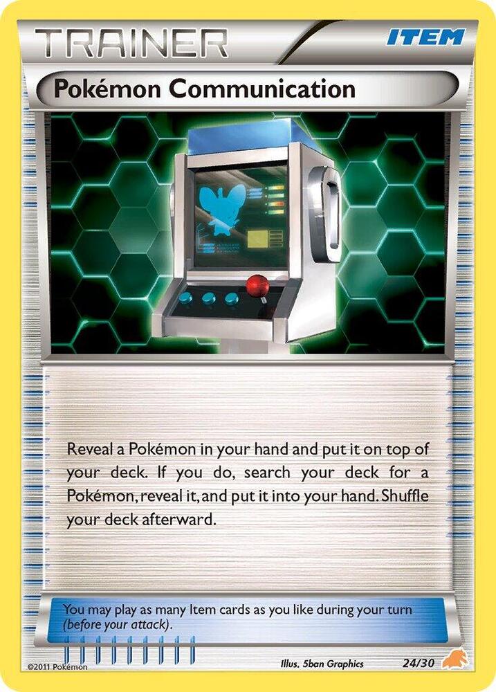Pokemon Communication (Excadrill) (24/30) [BW Trainer Kit: Excadrill & Zoroark]