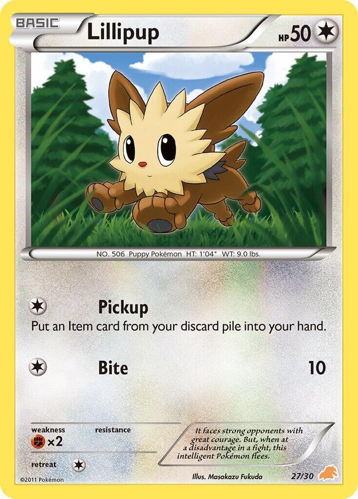 Lillipup (#27) (27/30) [BW Trainer Kit: Excadrill & Zoroark]