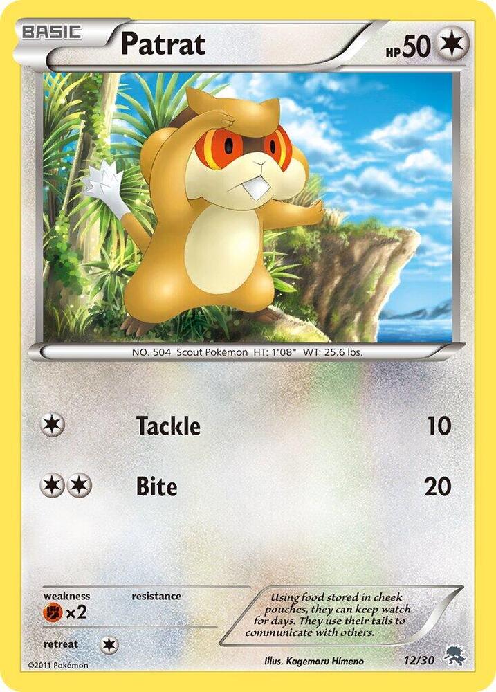 Patrat (#12) (12/30) [BW Trainer Kit: Excadrill & Zoroark]