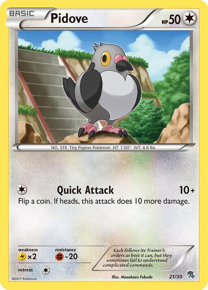 Pidove (#21) (21/30) [BW Trainer Kit: Excadrill & Zoroark]