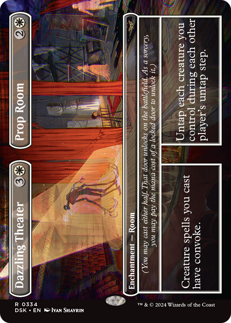 Dazzling Theater // Prop Room (Borderless) (DSK-334) - Duskmourn: House of Horror