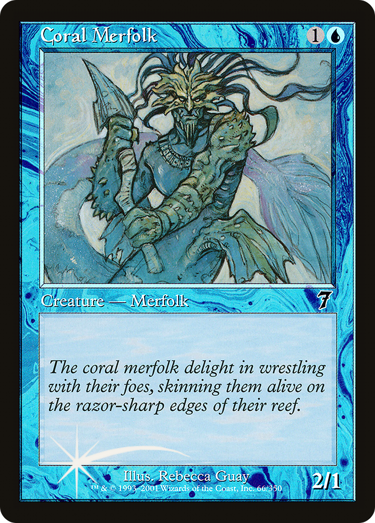 Coral Merfolk (7ED-66★) - 7th Edition