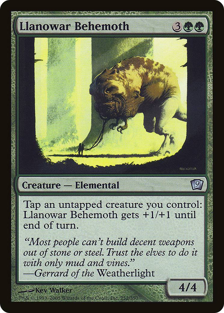 Llanowar Behemoth (9ED-252★) - 9th Edition Foil