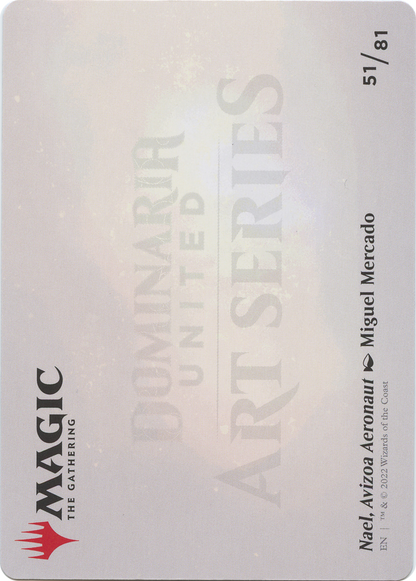 Nael, Avizoa Aeronaut // Nael, Avizoa Aeronaut (ADMU-051) - Dominaria United Art Series (Borderless) Foil