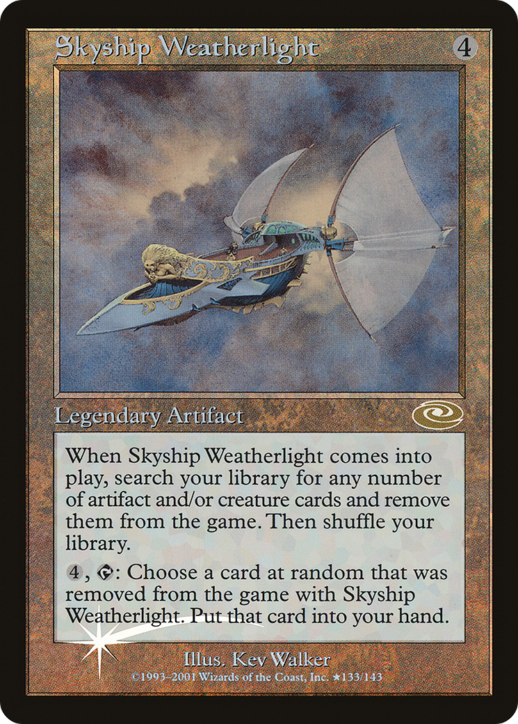 Skyship Weatherlight (Alt. Art Foil) (PLS-133★) - Planeshift Foil