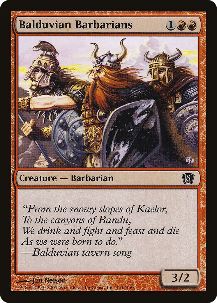 Balduvian Barbarians (8ED-176★) - 8th Edition Foil