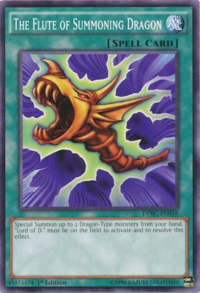 The Flute of Summoning Dragon (DPBC-EN018) [Duelist Pack: Battle City]