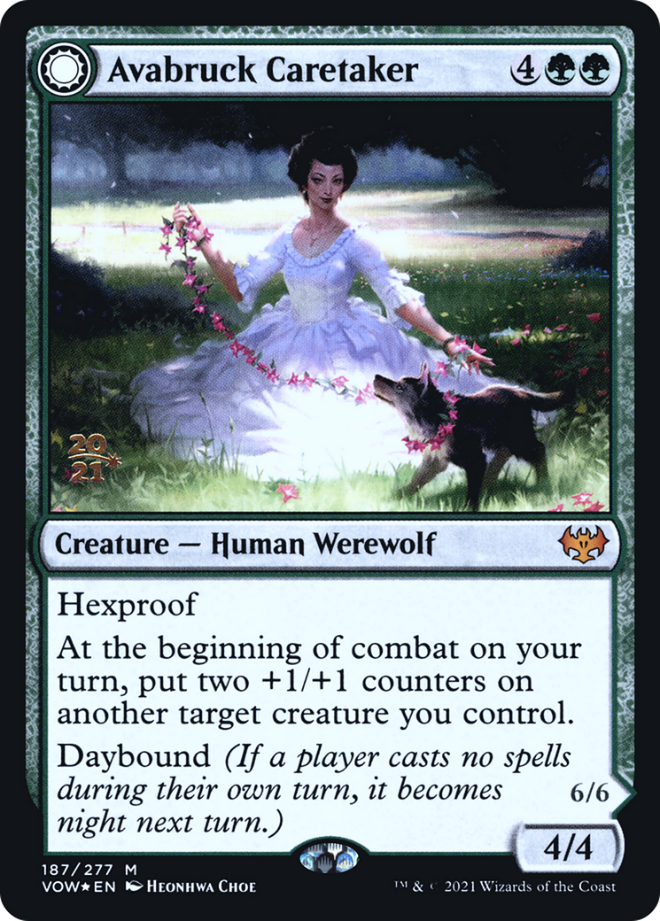 Avabruck Caretaker (PRE-187S) - Innistrad: Crimson Vow Promos: (Double Faced Transform) Foil