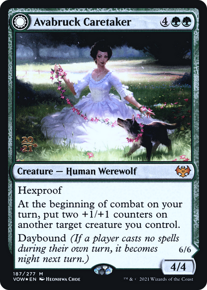 Avabruck Caretaker (PRE-187S) - Innistrad: Crimson Vow Promos: (Double Faced Transform) Foil