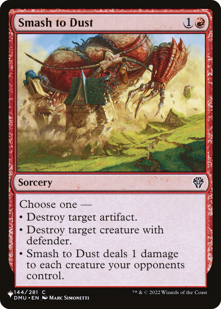 Smash to Dust (LIST-144/281) - The List