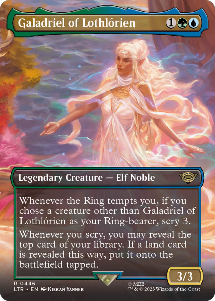 Galadriel of Lothlorien (Borderless) (LTR-446) - The Lord of the Rings: Tales of Middle-earth (Borderless)