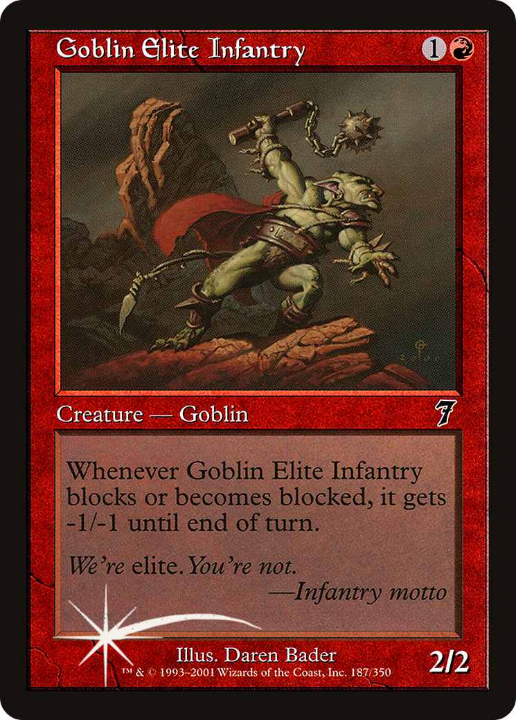 Goblin Elite Infantry (7ED-187★) - 7th Edition Foil