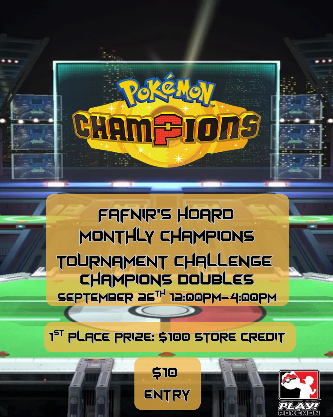 Pokemon Champions September VGC Challenge Tournament Event Ticket