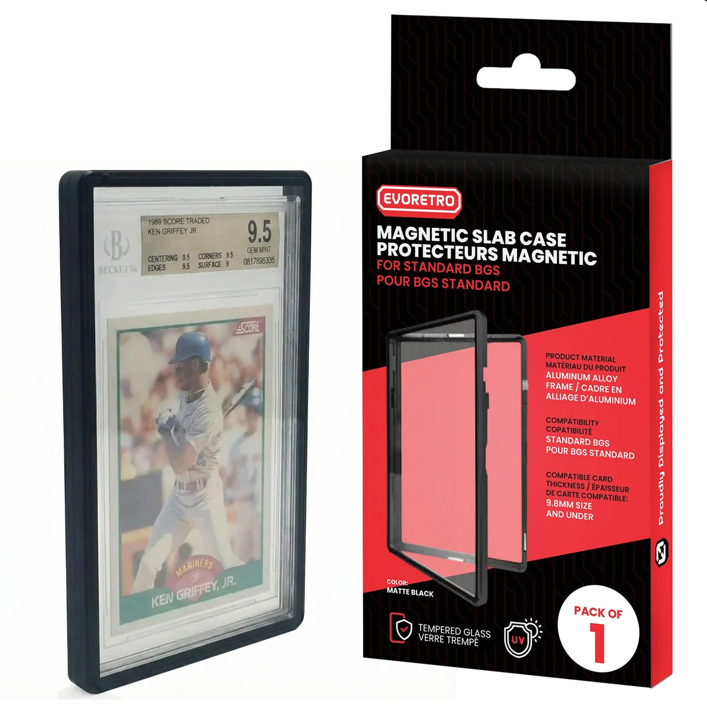 EVORETRO BGS Beckett Magnetic Slab Case – Matte Black