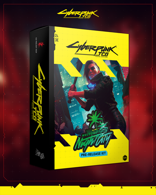 Cyberpunk TCG Welcome To Night City Pre-Release Kit & Event Ticket