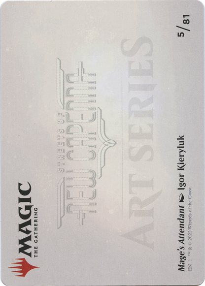 Mage's Attendant // Mage's Attendant (ASNC-005) - New Capenna Art Series (Borderless) Foil
