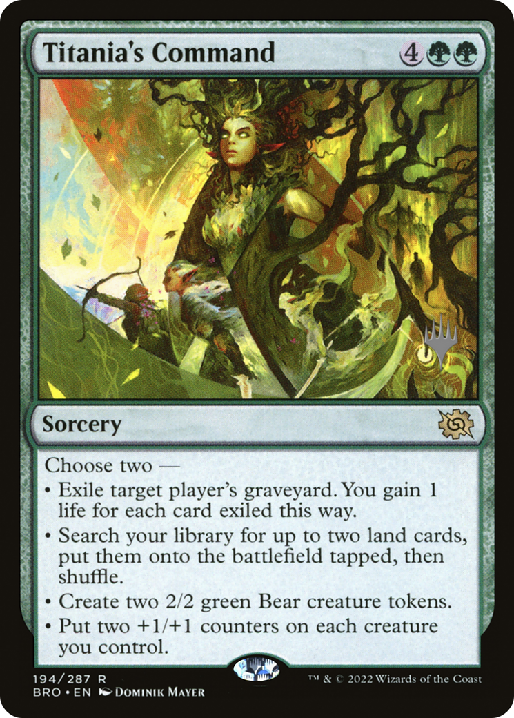 Titania's Command (PPBRO-194) - The Brothers' War Promos