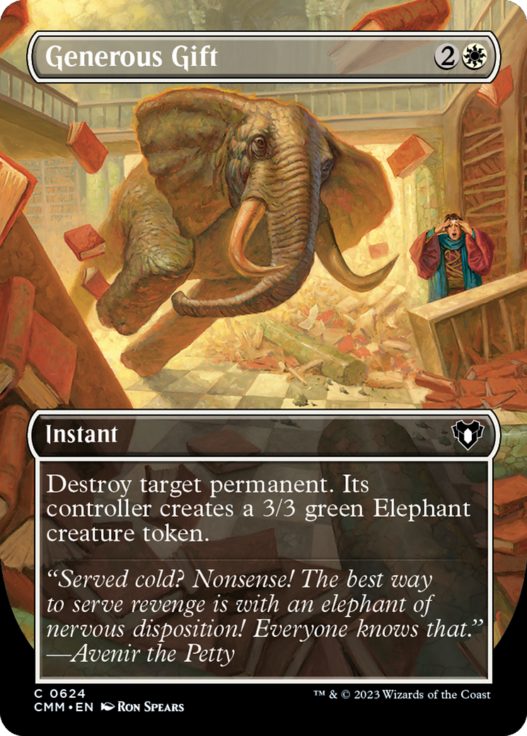 Generous Gift (Borderless) (CMM-624) - Commander Masters