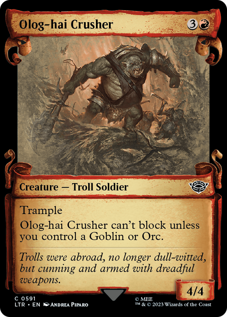 Olog-Hai Crusher (Showcase Scrolls) (LTR-591) - The Lord of the Rings: Tales of Middle-earth: (Showcase)