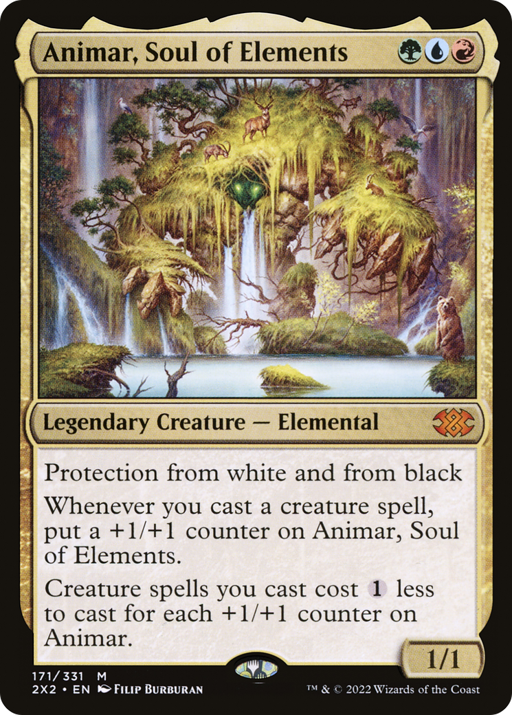 Animar, Soul of Elements (2X2-171) - Double Masters 2022 Foil