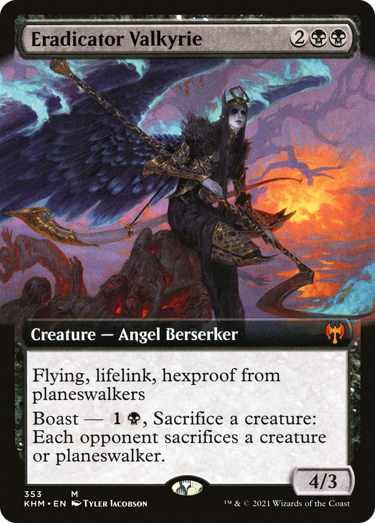Eradicator Valkyrie (Extended Art) (KHM-353) - Kaldheim: (Extended Art)