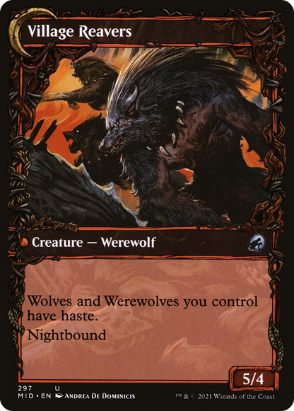 Village Watch (Showcase) (MID-297) - Innistrad: Midnight Hunt: (Showcase, Double Faced Transform)