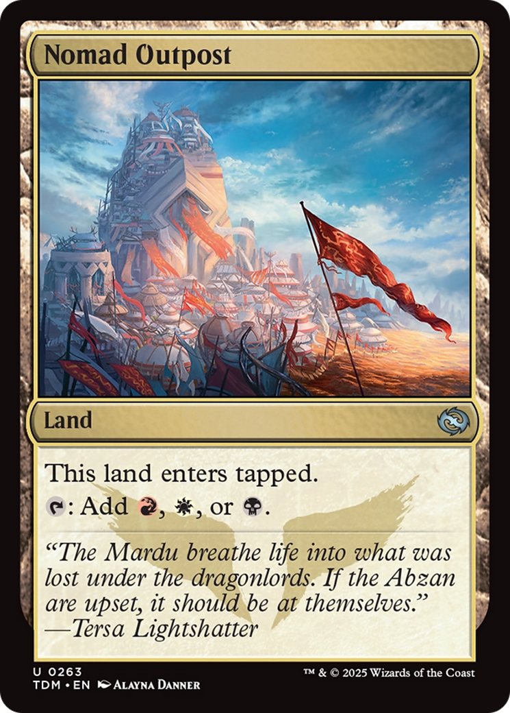 Nomad Outpost (TDM-263) - Tarkir: Dragonstorm Foil