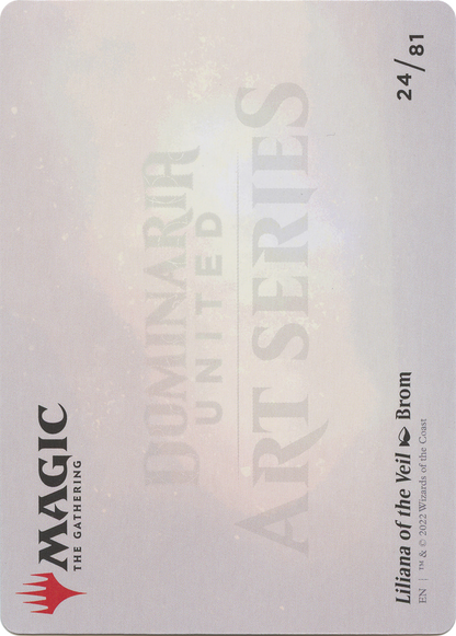 Liliana of the Veil // Liliana of the Veil (ADMU-024) - Dominaria United Art Series (Borderless)