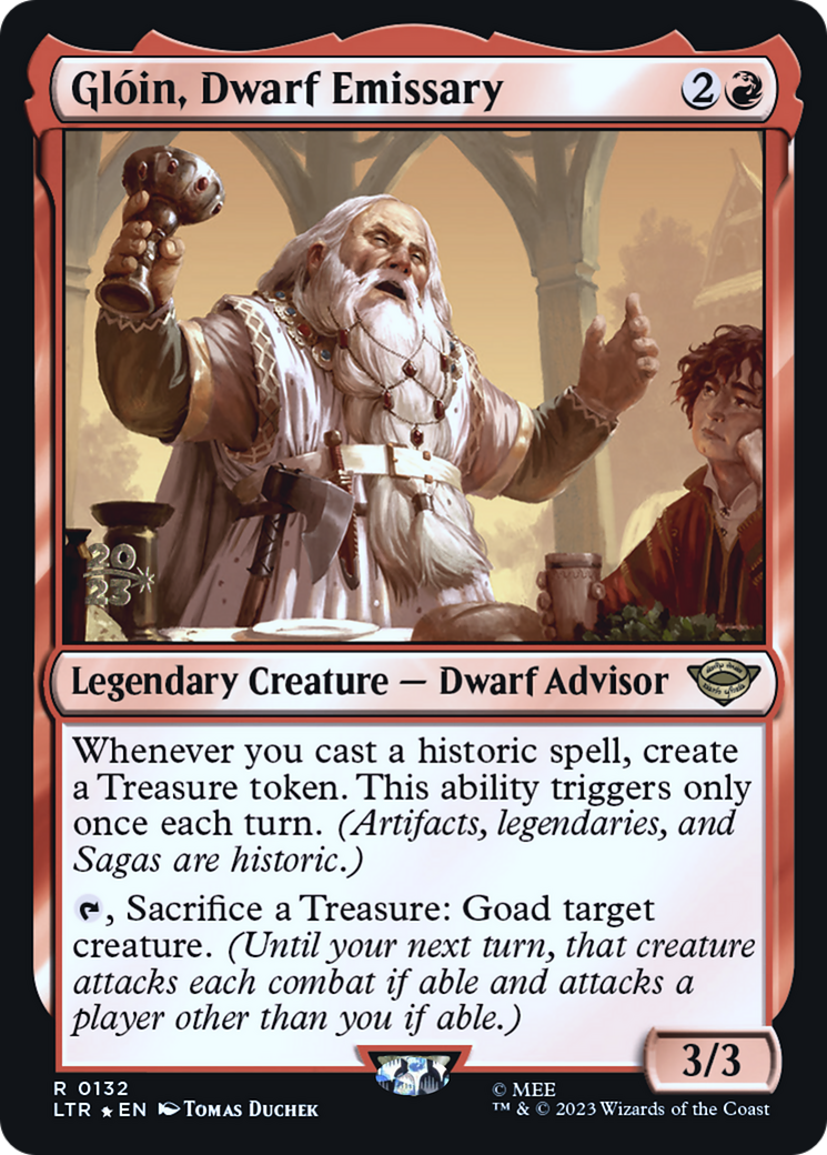 Gloin, Dwarf Emissary (PRE-132S) - Tales of Middle-earth Promos Foil