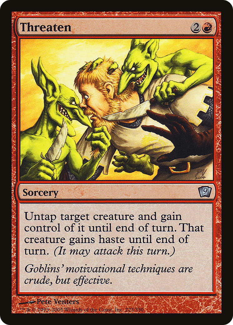 Threaten (9ED-223★) - 9th Edition Foil