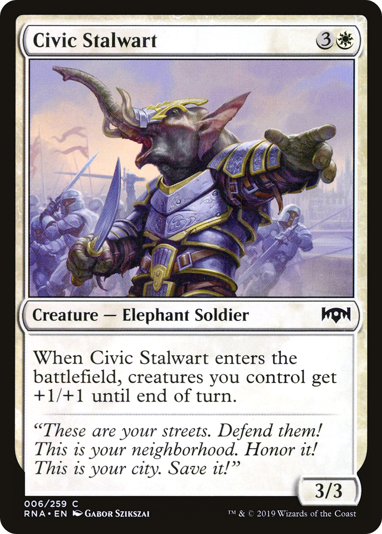 Civic Stalwart (RNA-006) - Ravnica Allegiance Foil