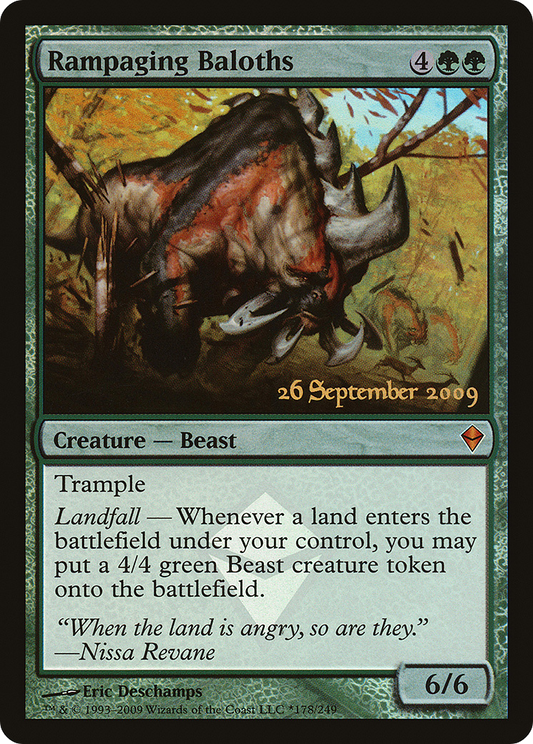 Rampaging Baloths (PRE-178) - Zendikar Promos Foil