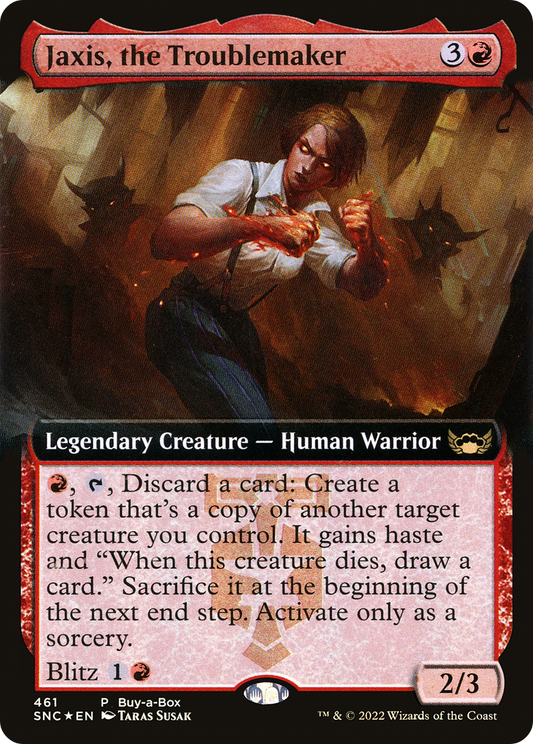 Jaxis, the Troublemaker (BABP-461) - Streets of New Capenna: (Extended Art) Foil