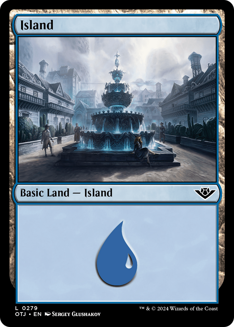 Island (0279) (OTJ-279) - Outlaws of Thunder Junction Foil