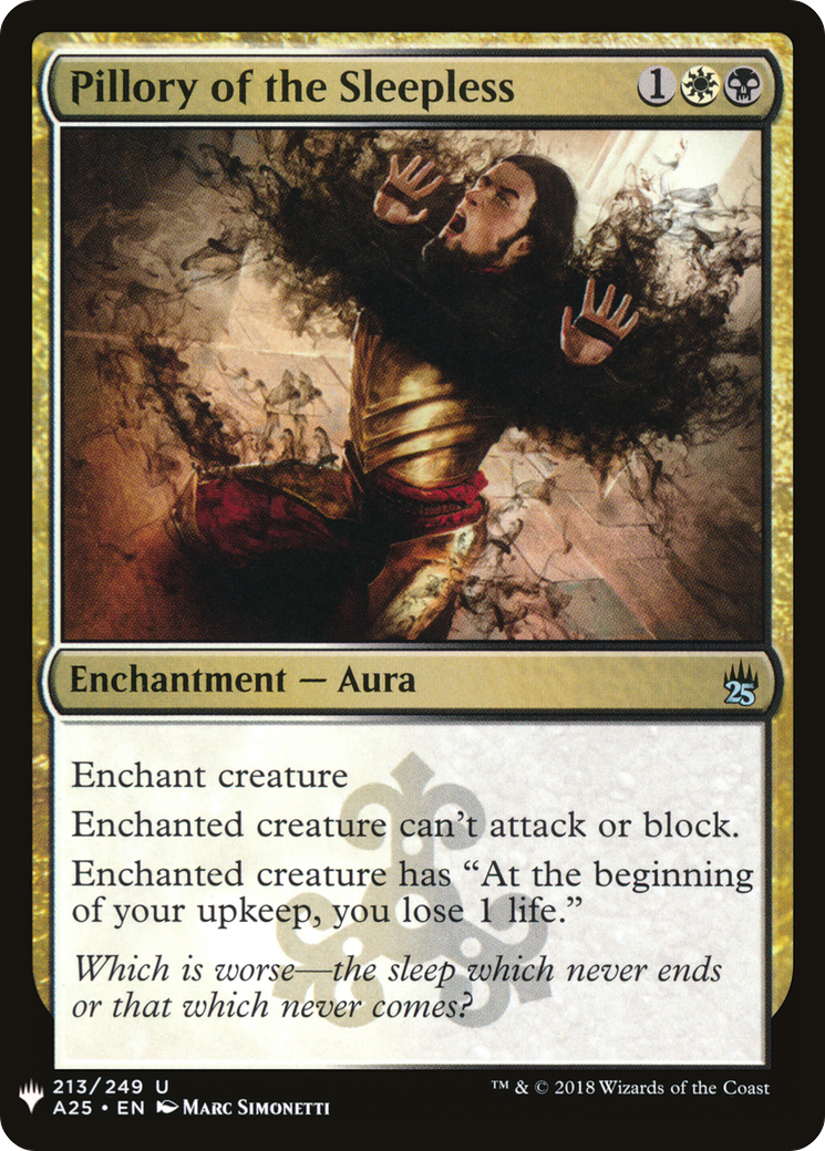 Pillory of the Sleepless (LIST-213) - The List