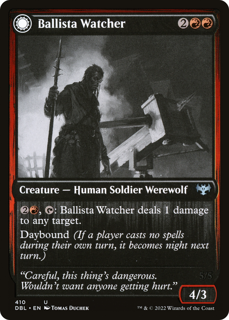 Ballista Watcher (DBL-410) - Innistrad: Double Feature: (Double Faced Transform)