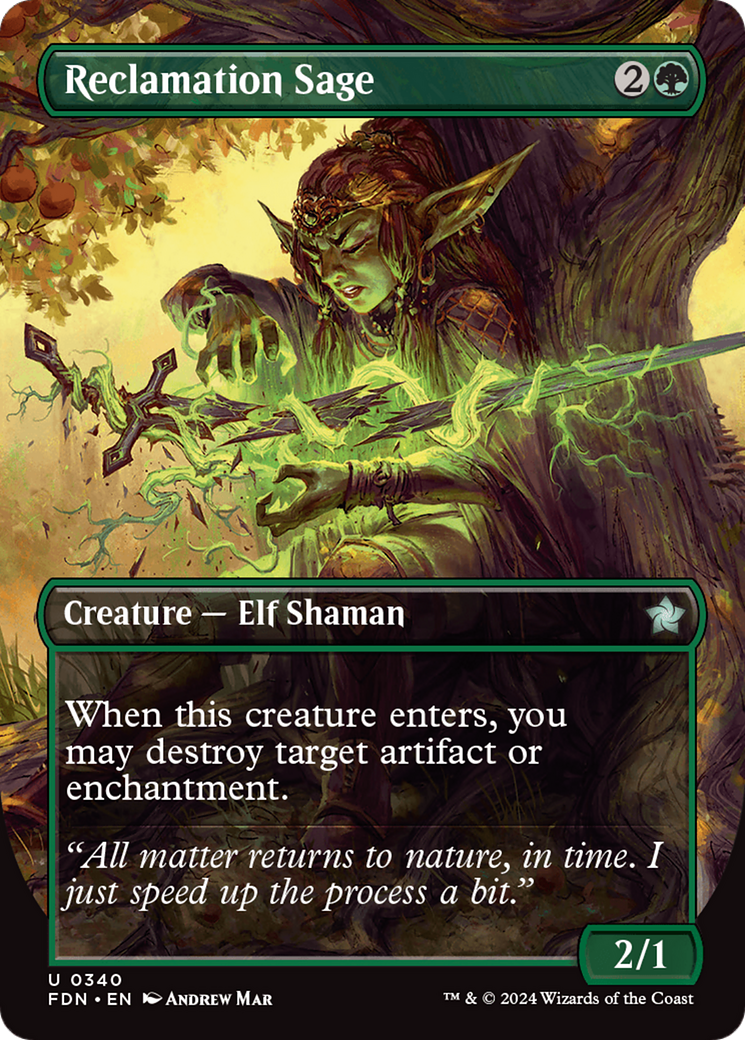Reclamation Sage (Borderless) (FDN-340) - Foundations