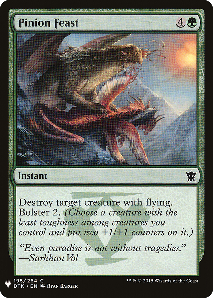 Pinion Feast (LIST-195) - The List