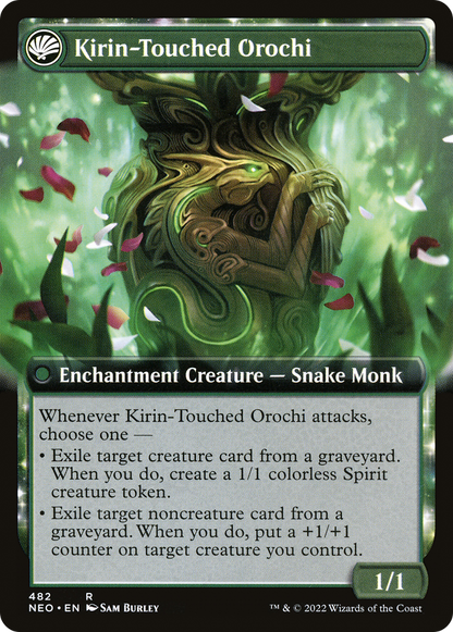 Teachings of the Kirin (Extended Art) (NEO-482) - Kamigawa: Neon Dynasty: (Extended Art, fandfc, enchantment)