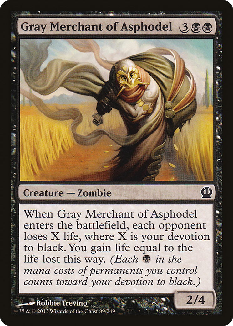 Gray Merchant of Asphodel (THS-089) - Theros Foil
