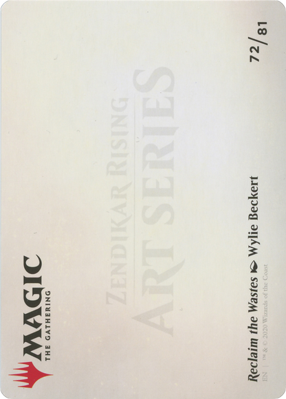 Reclaim the Wastes // Reclaim the Wastes (AZNR-072) - Zendikar Rising Art Series (Borderless) Foil