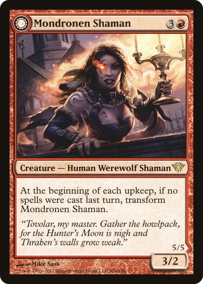 Mondronen Shaman (DKA-098) - Dark Ascension: (Double Faced Transform)