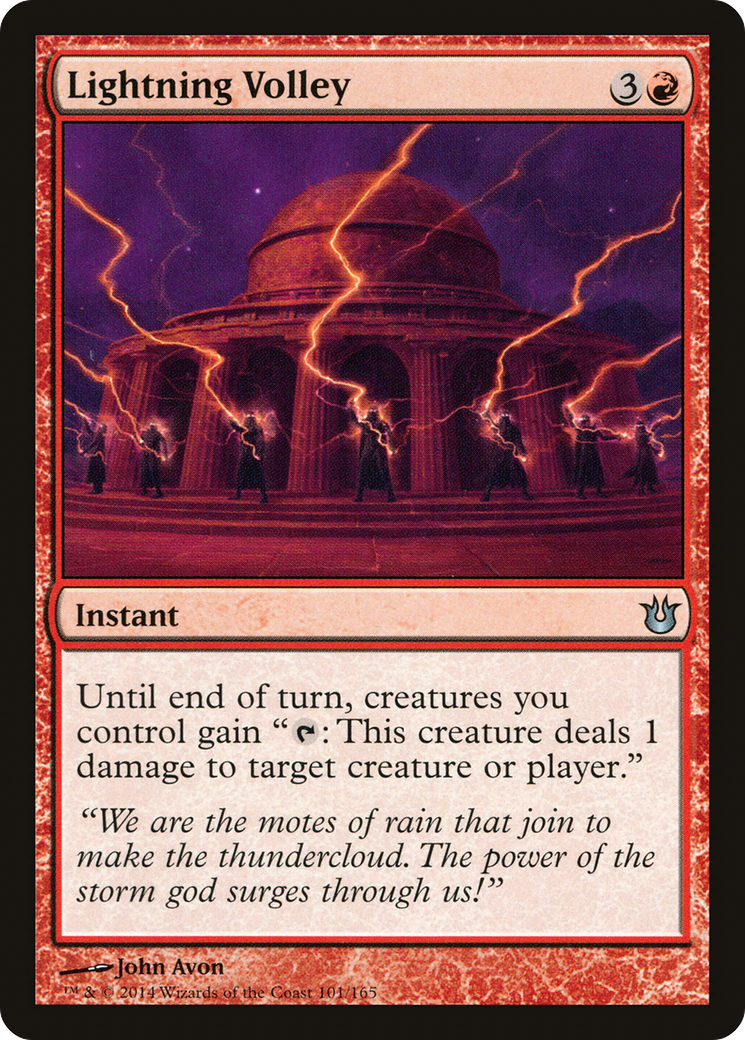 Lightning Volley (BNG-101) - Born of the Gods Foil